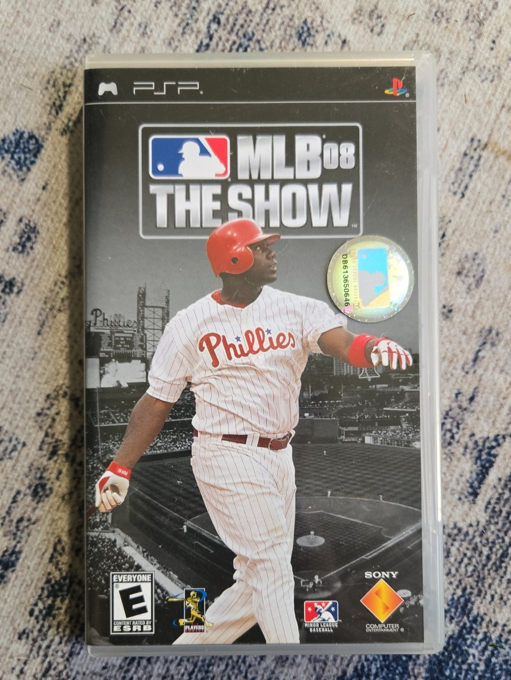 Sony MLB 08 The Show PSP Game — White and Red Phillies Cover